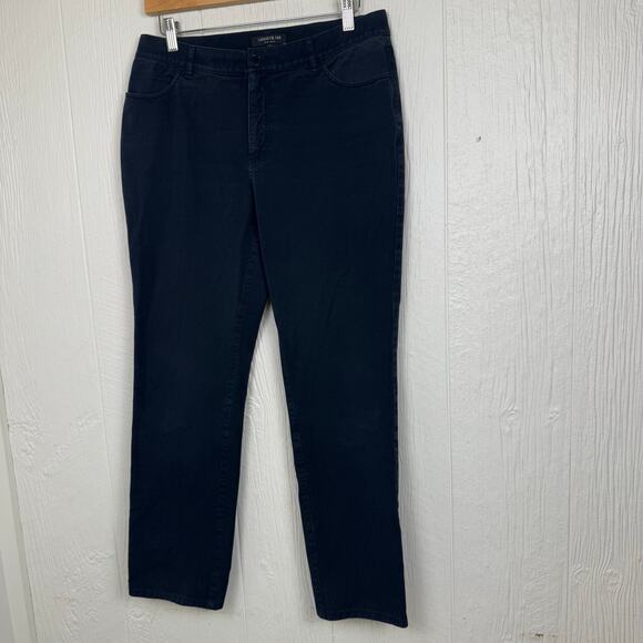 Lafayette 148 New York  Women's Blue Pants Size 8 Cotton Blend Casual Career - Picture 8 of 8